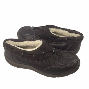 SPERRY | rain shoes leather shearling brown 6